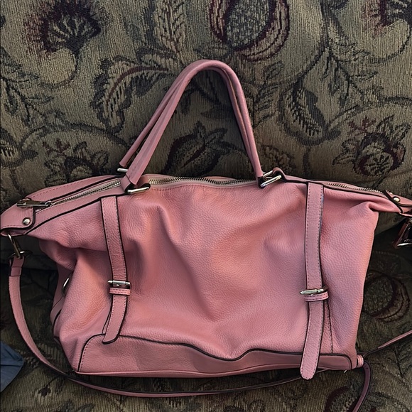 Ora Delphine Pink Tote with Slouchy Design - Picture 1 of 5